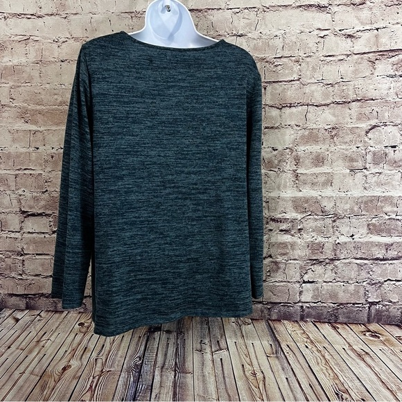 Chico’s Blue Pullover 3/4 Sleeve Knit Top - Picture 5 of 7